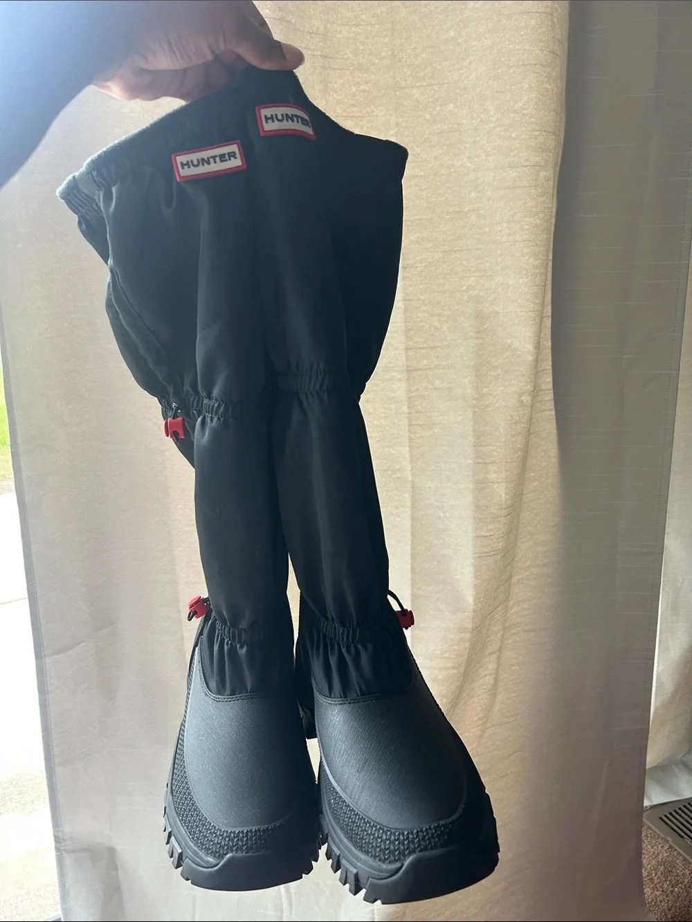 Hunter Black Waterproof Boots great for the winter